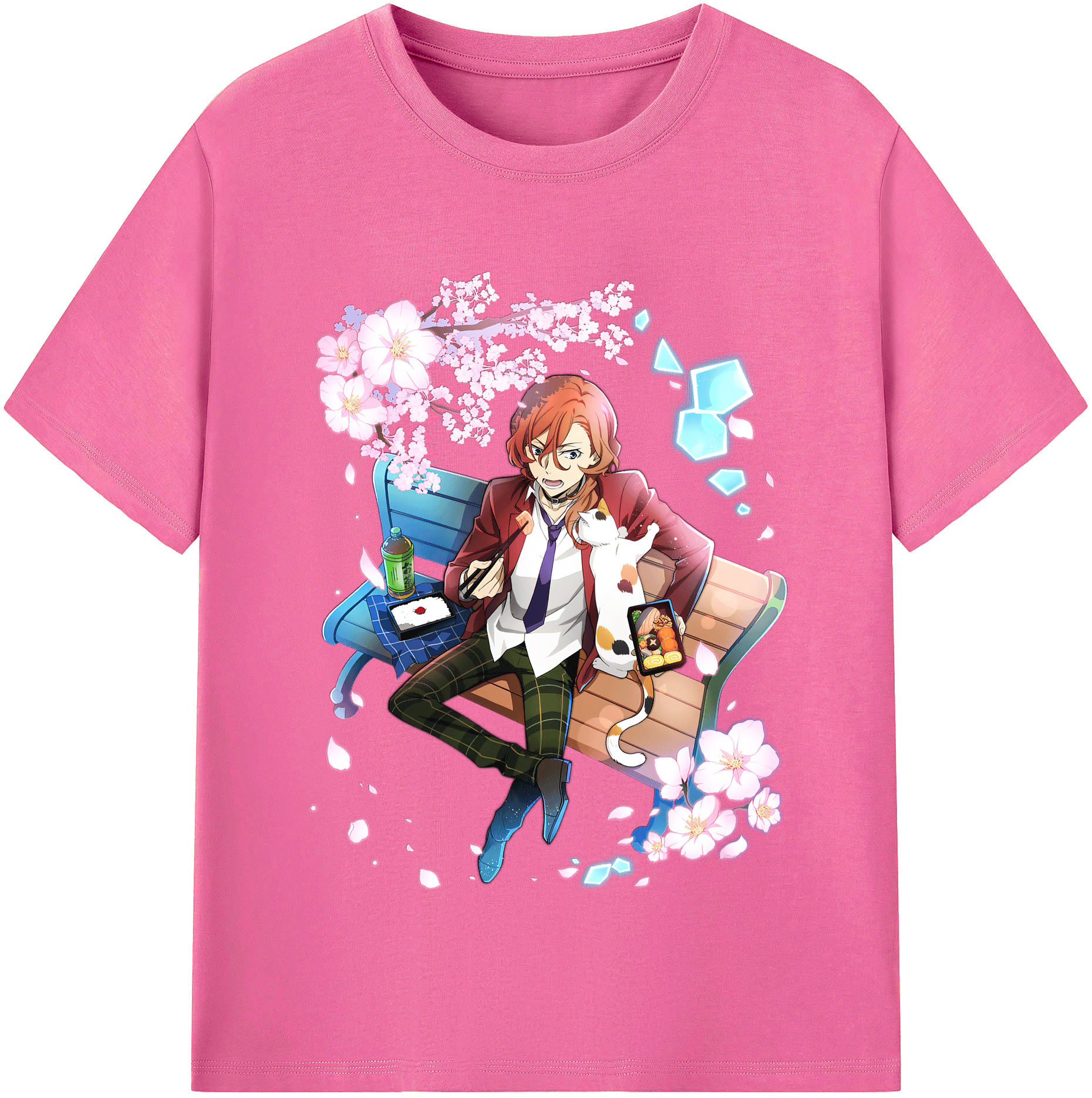 （画像用） 文豪ストレイドッグス Bungo Stray Dogs レディースカジュアルプリントTシャツ（綿100％）